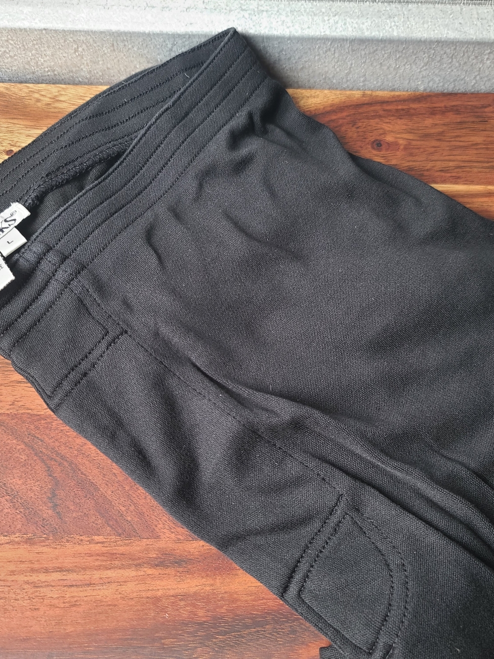WinterSilks Black Silk Knit Leggings Mens Large Baselayer Bottoms
